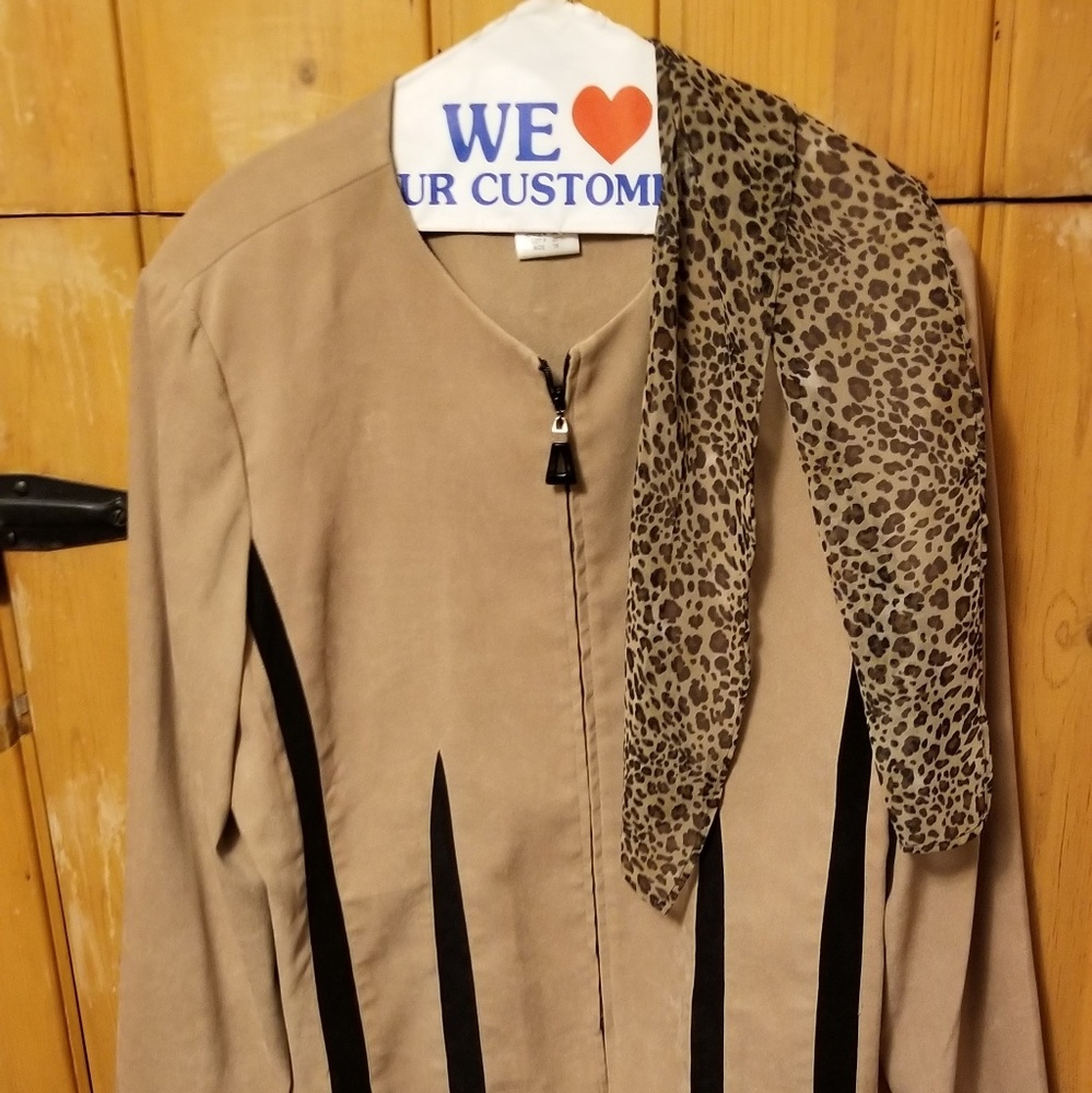 Zip front jacket